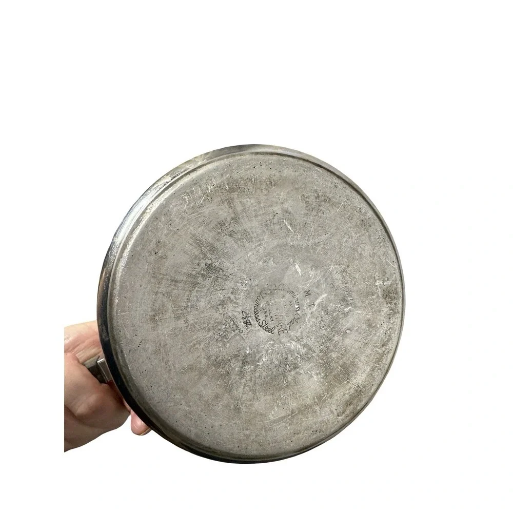 Vintage Farberware 2.5 Qt Quart Stainless Steel Saucepan W/Lid Aluminum Clad Pot